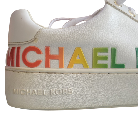 Michael Kors Limited Edition Multi Color Leather Shoes Size 6.5 M - Picture 7 of 9